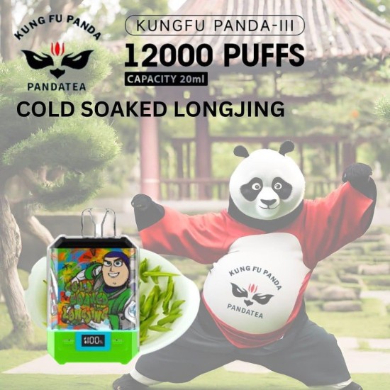 Original Kungfu Panda III Rechargeable Disposable Vapes 800mAh 12000puffs (free shipping)