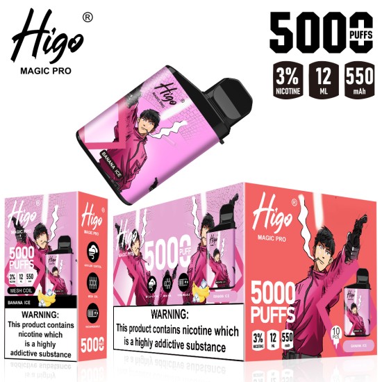 FLIEVAPE MAGIC Pro Higo Rechargeable Disposable Vape Device 5000puffs 550mah (free shipping)