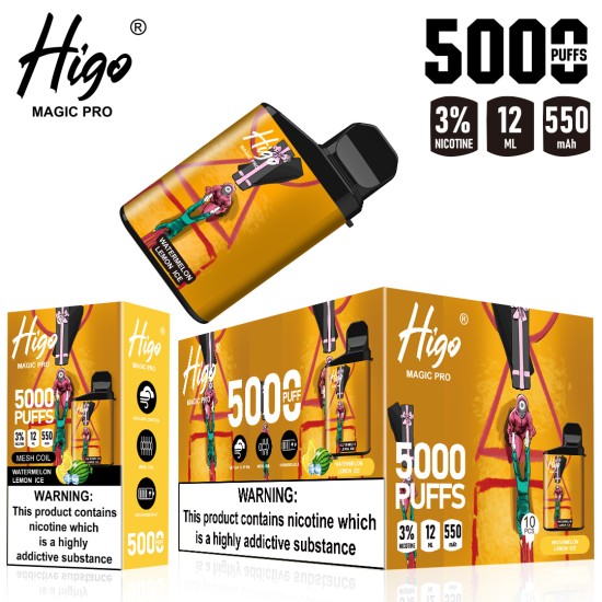 FLIEVAPE MAGIC Pro Higo Rechargeable Disposable Vape Device 5000puffs 550mah (free shipping)