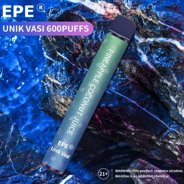 Original EPE Unik Vasi Rechargeable Disposable Vape Device Pen Stick 600 PUFFS 400 mAh (free shipping)