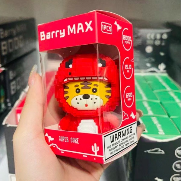 Original Barry Max Tiger Rechargeable Disposable Vape Pen Device 8000 Puffs 650mah (free shipping)