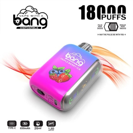 Original Bang Rocket Dual Mesh Disposable Vape 18000 Puffs (Free Shipping Worldwide)