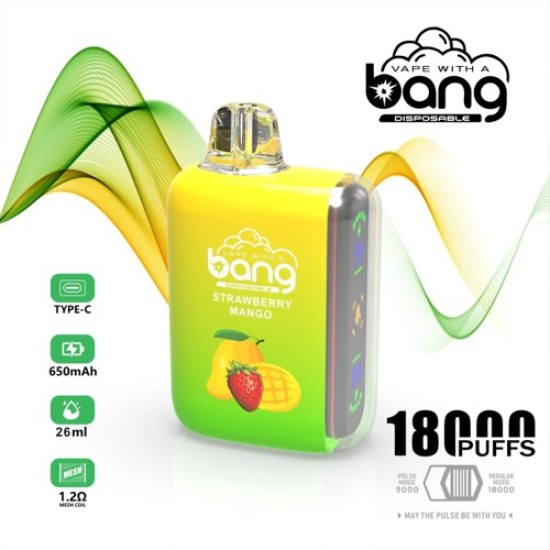 Original Bang Rocket Dual Mesh Disposable Vape 18000 Puffs (Free Shipping Worldwide)