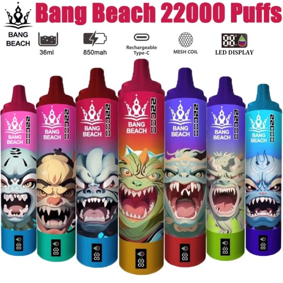 Original Bang Beach Disposable Vape Pen 22000 Puffs (Free Shipping Worldwide)