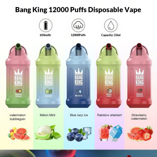 Original Bang King 12000 Puffs Disposable Vape Pen (Free Shipping Worldwide)