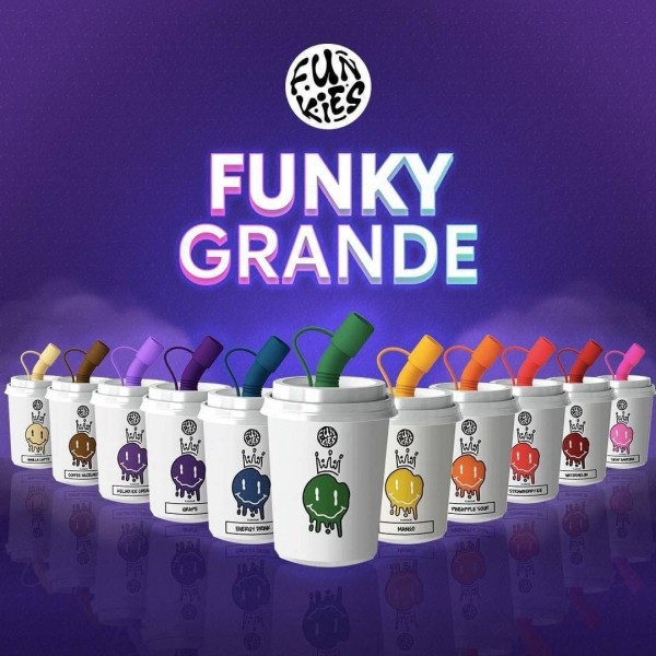 Original Funky Grande Milk Tea Cup Coffee Cup Rechargeable Disposable Vape Pen Device 6000 Puffs 650mah (free shipping)