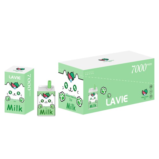 Original Lavie Milk Rechargeable Disposable Vape Pen Device 7000 Puffs 600mah (free shipping)