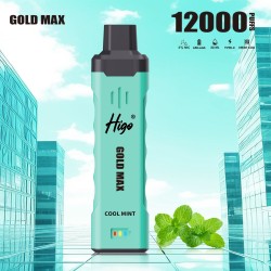 Original Higo Gold Max Rechargeable Disposable Vape Pen Device 650mAh 12000puffs (Free Shipping)