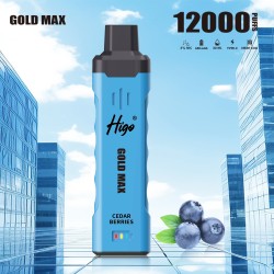 Original Higo Gold Max Rechargeable Disposable Vape Pen Device 650mAh 12000puffs (Free Shipping)