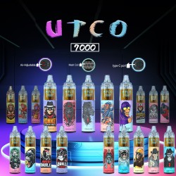 Original UTCO 7000 Rechargeable Disposable Vape Pen Device 850mAh 7000puffs (free shipping)