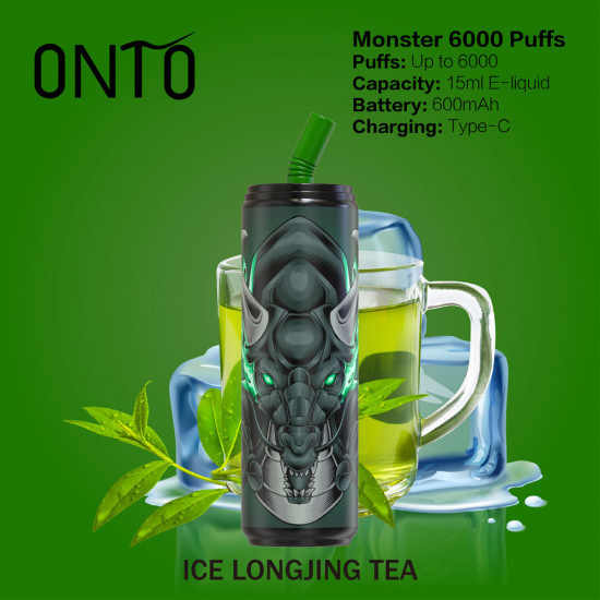 Original ONTOVAPE Monster Rechargeable Disposable Vape Pen Device 6000 Puffs 600mAh (free shipping)