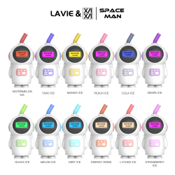 Original Lavie Space Man Rechargeable Disposable Vape Pen Device 7000 Puffs 600mah (free shipping)