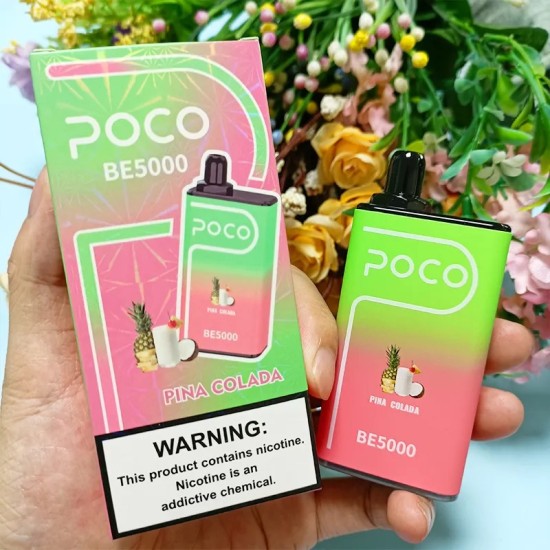 Original POCO BE5000 Rechargeable Disposable Vape Pod Kit 5000 Puffs (Free Shipping from EU Warehouse or US Warehouse)