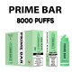 Original Prime Bar 8000 Rechargeable Disposable Vape Pen Device 850mAh 10000puffs (Free Shipping)