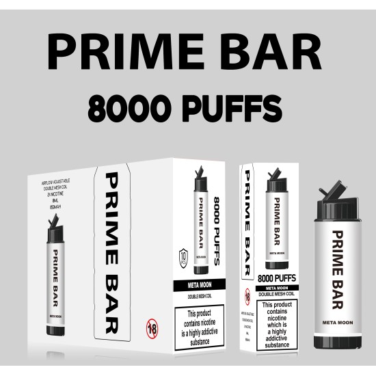 Original Prime Bar 8000 Rechargeable Disposable Vape Pen Device 850mAh 10000puffs (Free Shipping)