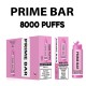 Original Prime Bar 8000 Rechargeable Disposable Vape Pen Device 850mAh 10000puffs (Free Shipping)