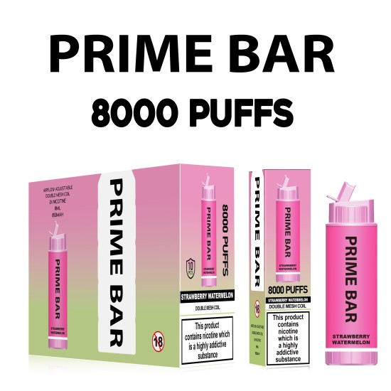 Original Prime Bar 8000 Rechargeable Disposable Vape Pen Device 850mAh 10000puffs (Free Shipping)