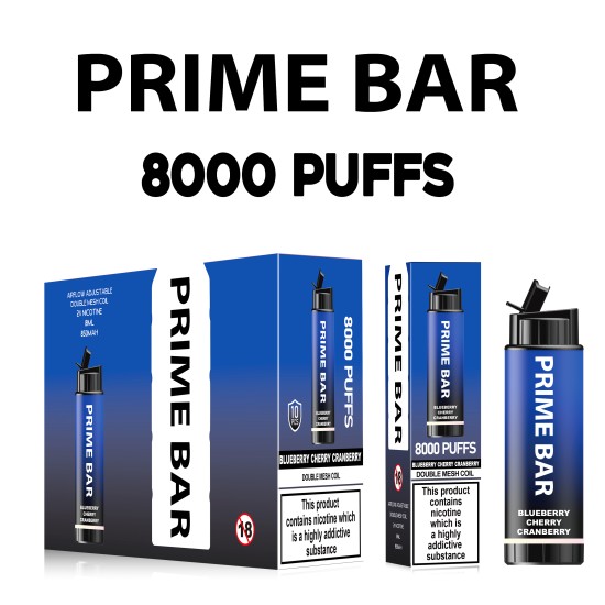 Original Prime Bar 8000 Rechargeable Disposable Vape Pen Device 850mAh 10000puffs (Free Shipping)