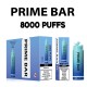 Original Prime Bar 8000 Rechargeable Disposable Vape Pen Device 850mAh 10000puffs (Free Shipping)