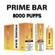 Original Prime Bar 8000 Rechargeable Disposable Vape Pen Device 850mAh 10000puffs (Free Shipping)