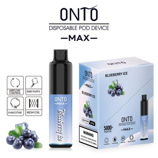 Original ONTOVAPE MAX Rechargeable Disposable Vape Pen Device 5000 Puffs 600mAh (free shipping)