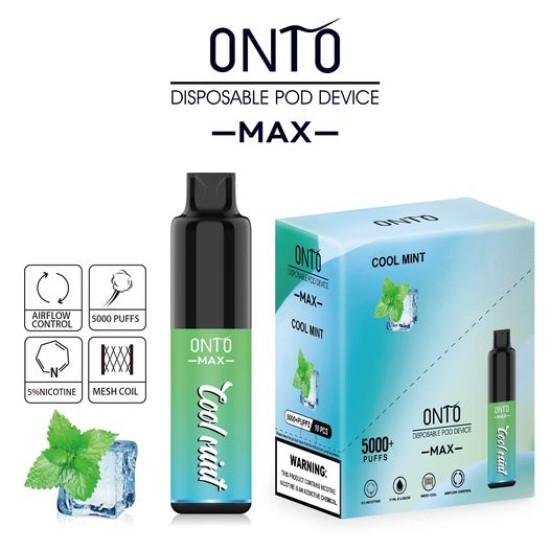 Original ONTOVAPE MAX Rechargeable Disposable Vape Pen Device 5000 Puffs 600mAh (free shipping)