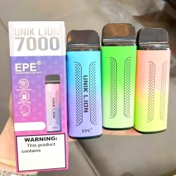 Original EPE Unik Lion Rechargeable Disposable Vape Device Pen Stick 7000 PUFFS 500 mAh (free shipping)