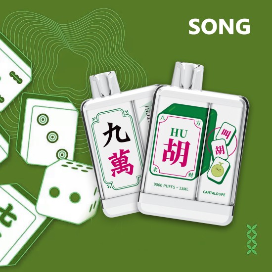 Original Song Y193C Mahjong Series Rechargeable Disposable Vape Pen Device 9000 Puffs 550mah  (free shipping)