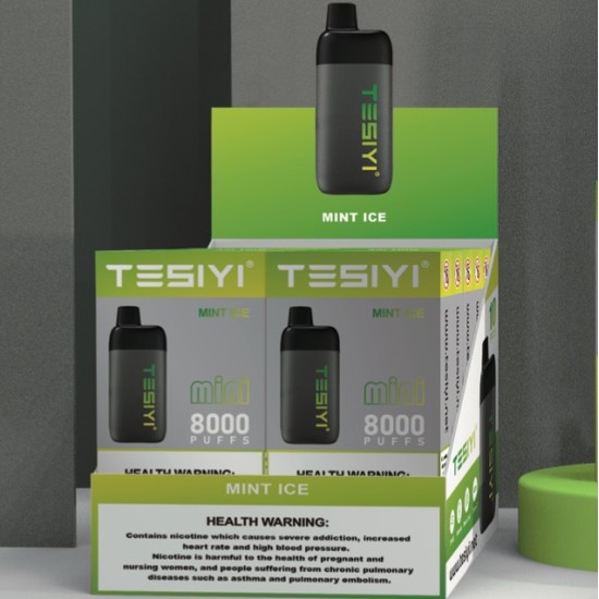 Original Tesiyi mini 8000 Rechargeable Disposable Vape Pen Device 600mAh 8000 puffs (free shipping)