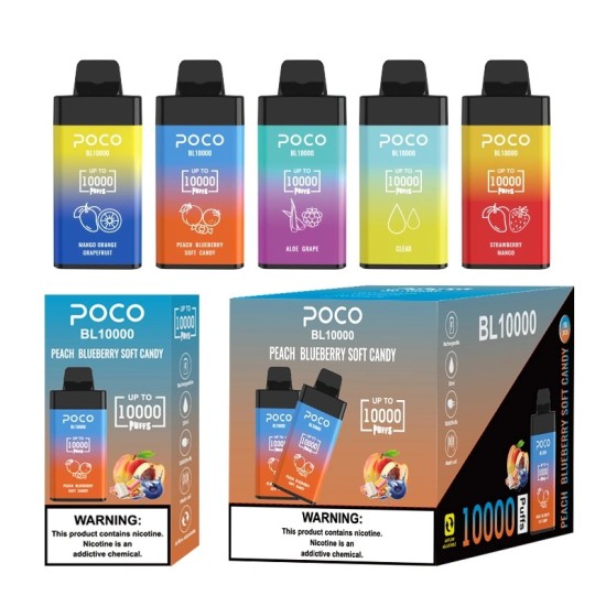 Original POCO BL10000 Rechargeable Disposable Vape Pod Kit 10000 Puffs (Free Shipping from EU Warehouse or US Warehouse)