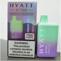 Original Hyatt BC7000 Rechargeable Disposable Vape Device Pen Stick 7000 Puffs 650mAh (Free Shipping)