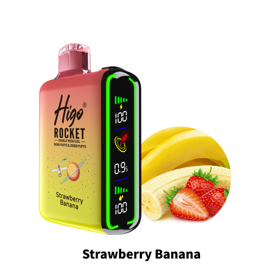 Original Higo ROCKET Rechargeable Disposable Vape Pen Device 20000 puffs (Free Shipping Worldwide)