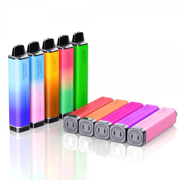 Original ATVS Premium Disposable Vape Pen Device 3500 Puffs 1500 mah with Square Driptip free shipping