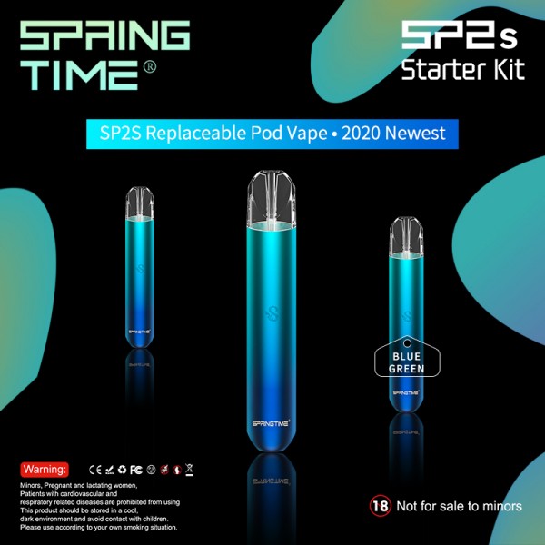 Original Springtime SP2s Pre-filled Replaceable Vape Closed Pod System Starter Kit 350mAh  (free shipping)