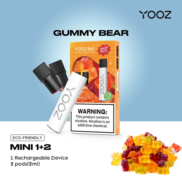 Original Yooz Mini Vape Pre-filled Closed Pod System Starter Kit 240mAh free shipping