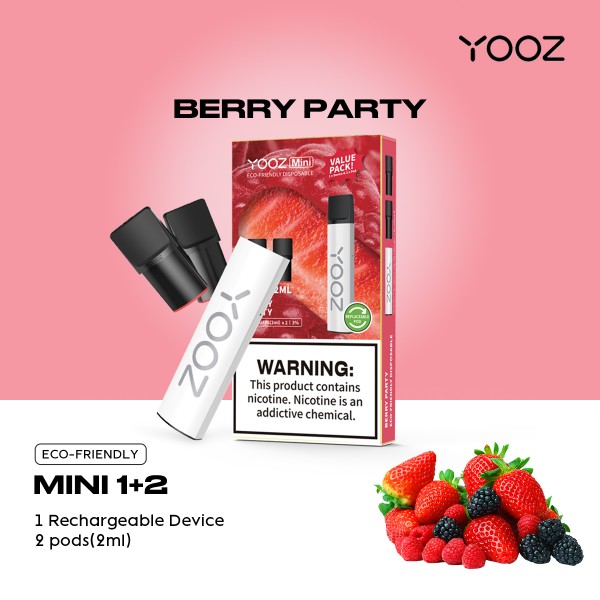 Original Yooz Mini Vape Pre-filled Closed Pod System Starter Kit 240mAh free shipping