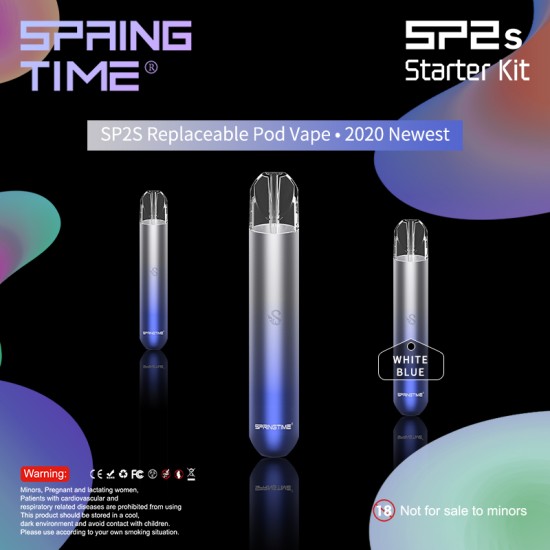 Original Springtime SP2s Pre-filled Replaceable Vape Closed Pod System Starter Kit 350mAh  (free shipping)