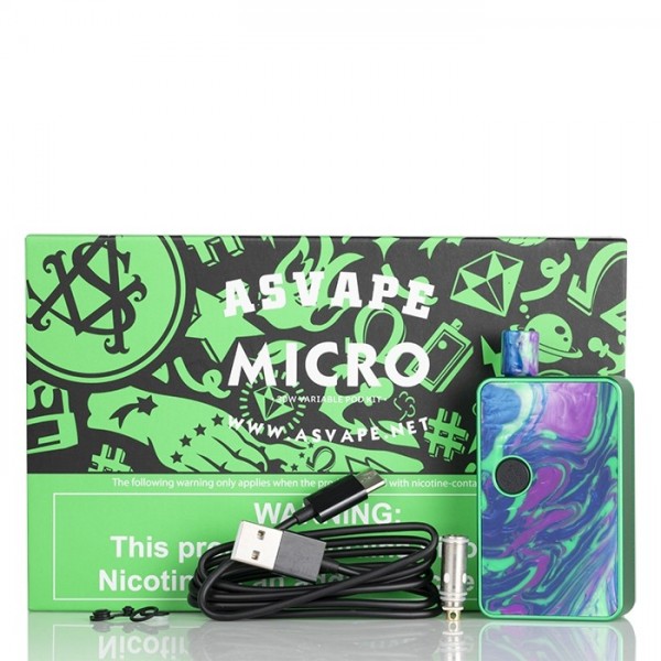 Original ASVAPE Micro Pod System Starter Kit 1100mAh free shipping