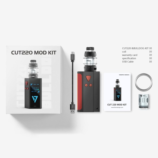 Original 220W Desire Design Cut Premium TC Starter Kit free shipping