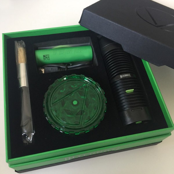 Original Vivant Alternate Hybrid Flower Wax Vaporizer Without Battery and With Grinder (free shipping)