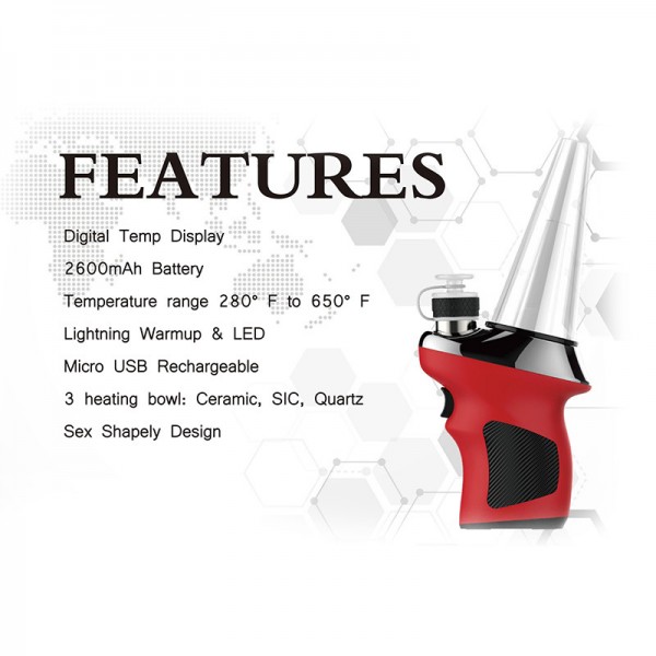 Original Hato Sindim Wax Vaporizer Erig Dab 2600mAh Updated By Hato H2 (free shipping)