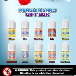 Original Penguin Land Full Flavor Nicotine Salt Vape E-Juice Set Gift Box ( Limited Edition) 5ml 30mg 10 Bottles (free shipping)