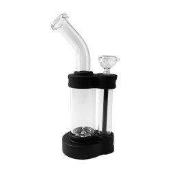 Black Plasma Glass Bong Set Water Pipe Smoking Set (Free Shipping Worldwide)