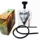 10.2"  1 Hose Acrylic Inverted Triangle Hookah Shisha Arab Smoking Party Set for Water Smoking (Free Shipping Worldwide)