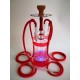 23" Premium 4 Hose Hookah Shisha Complete Set With LED Light fee shipping