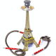 2 Hose Hookah Shisha Set With Eiffel Tower Style Model free shipping