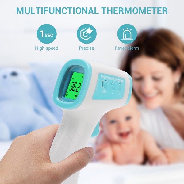 Non-contact Forehead Medical Infrared Thermometer for Children and Adults free shipping