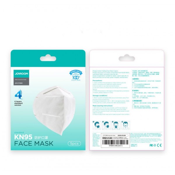 KN95 Protective Mask 5pcs free shipping