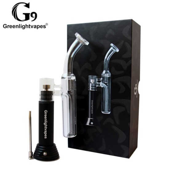 Original Greenlightvape G9 Mini Henail Enail Pocket Portable Rig Dab Bong Wax Pen Vaporizer 1500mah With Replaceable Heating Base free shipping