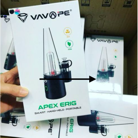 Original Apex E-rig Dab Wax Dry herb Vaporizer Concentrate E-nail Glass Bubbler 4000mAh free shipping